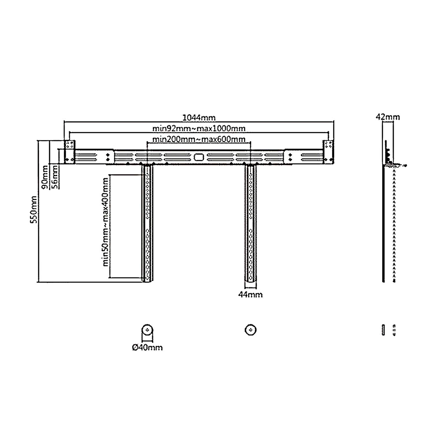 Maclean Brackets MC-843 Soundbar Halterung 10 kg VESA
