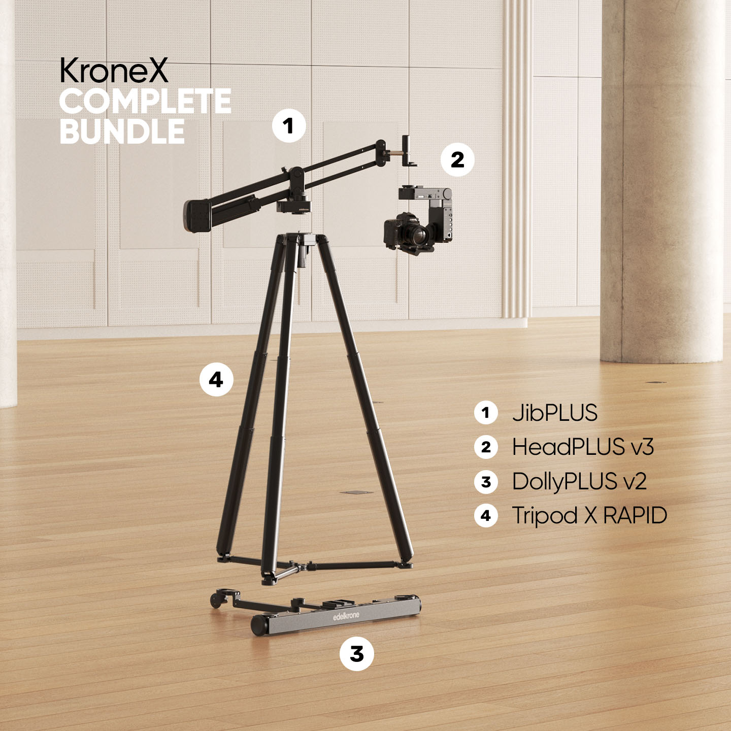 Edelkrone Krone X Bundle JibONE v3 Essentials 6-Achsen