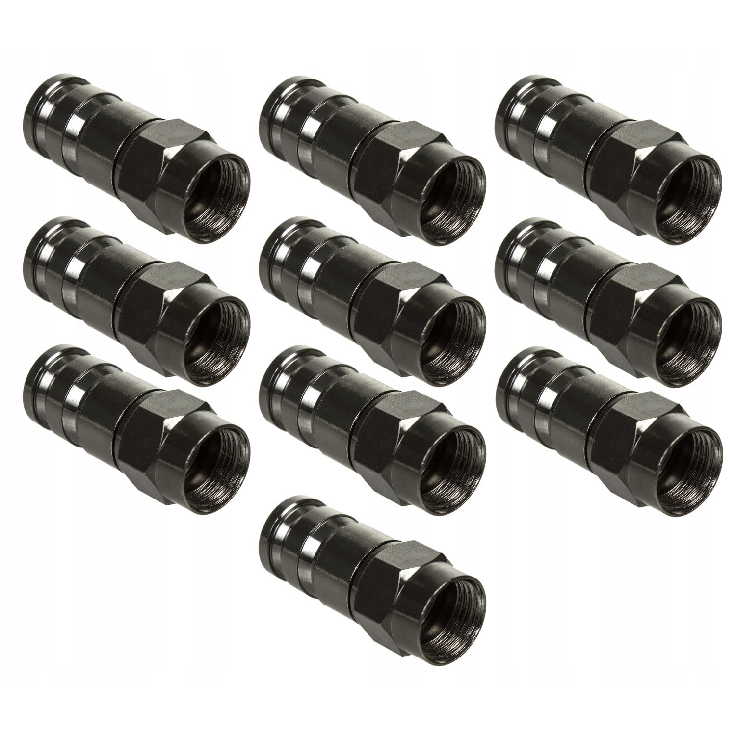 Maclean MCTV-903 F-Stecker SAT 6,8mm Schwarz 1 Stück