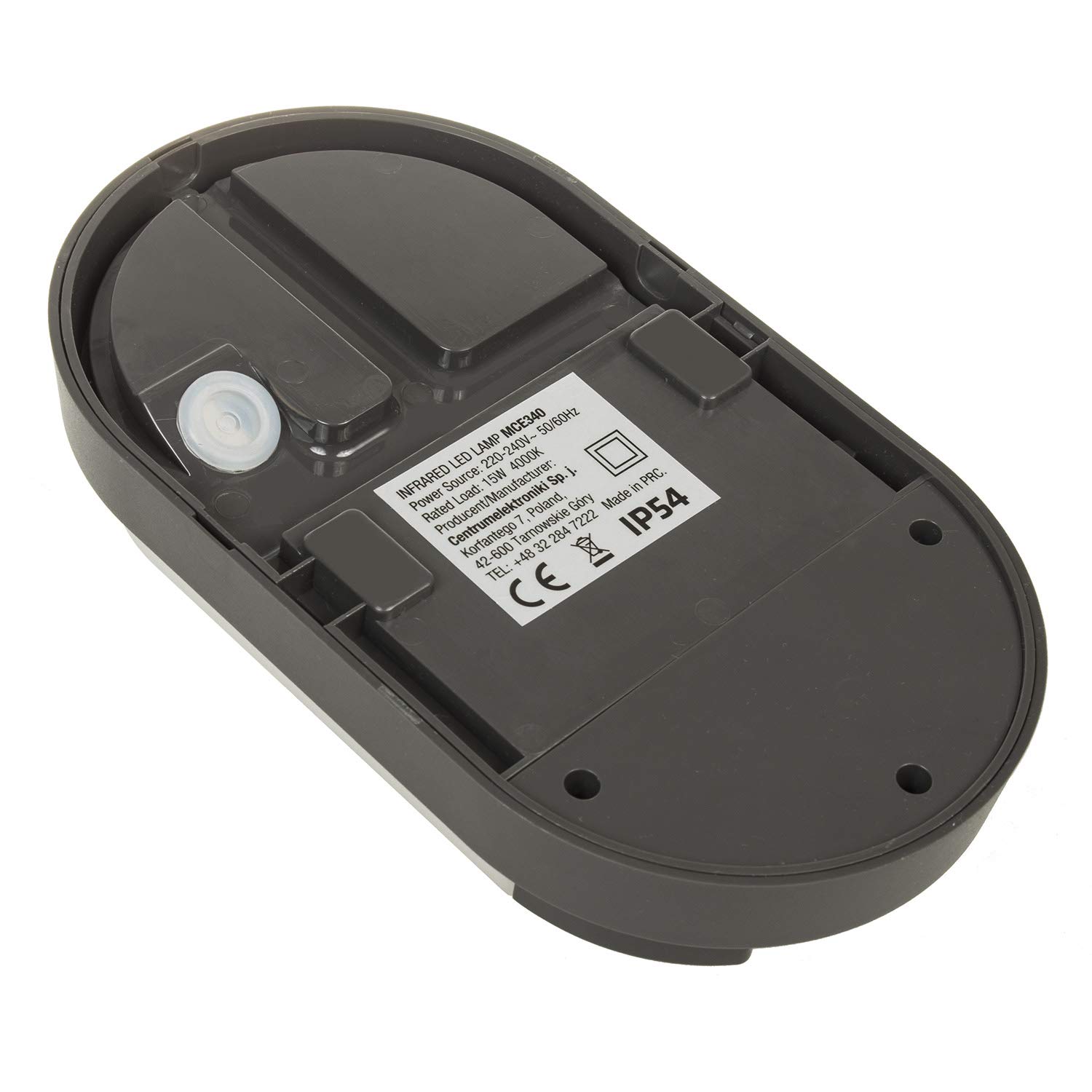 Maclean Energy MCE340 LED-Lampe Grau 15W 1100lm mit Sensor