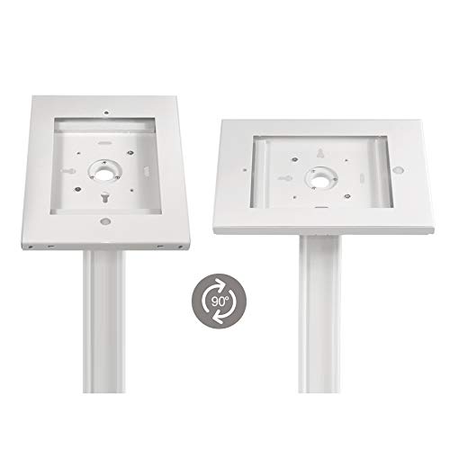 Maclean MC-678 Bodenständer Tablet Halter weiß abschließbar