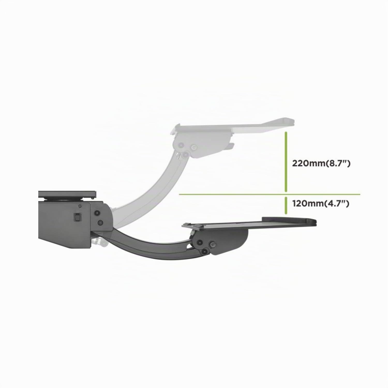 Maclean Brackets MC-795 Tastaturschublade ausziehbar 67 cm kaufen