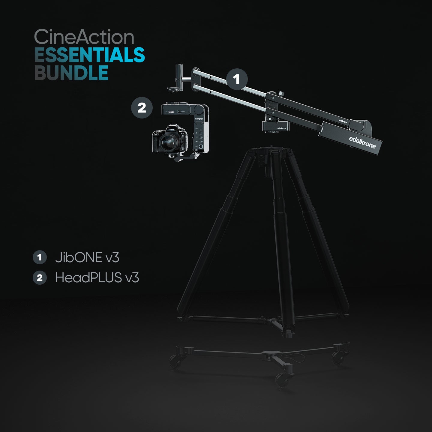 Edelkrone CineAction Bundle HeadPLUS v3 Kamera Set Complete