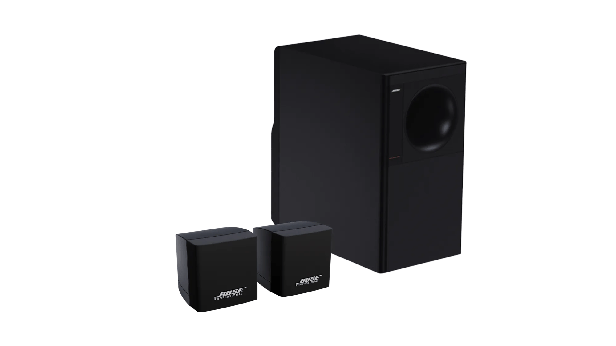 Bose Professional FreeSpace 3 Aufputz-Satelliten Paar schwarz