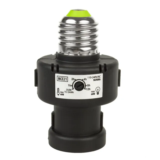 Maclean MCE21B E27 Lampenfassung Dämmerungssensor Timer