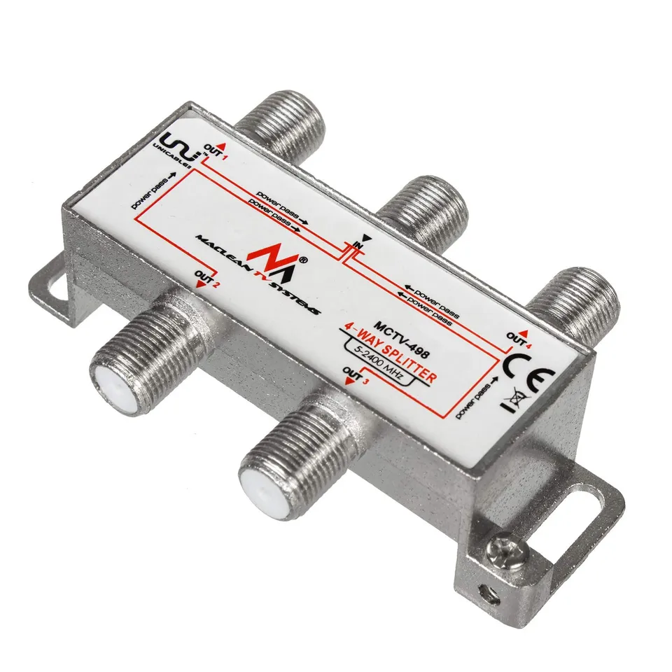 Maclean TV Systems MCTV-498 Sat-Verteiler 4-fach Unicable