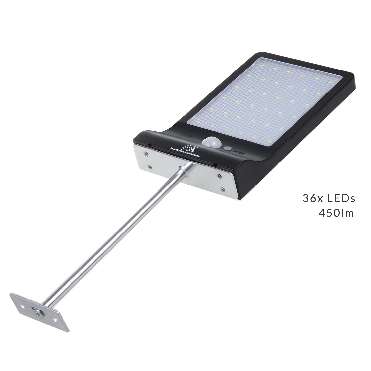 Maclean MCE444 Solar Wandleuchte Außen 4W 450lm 6000K IP65