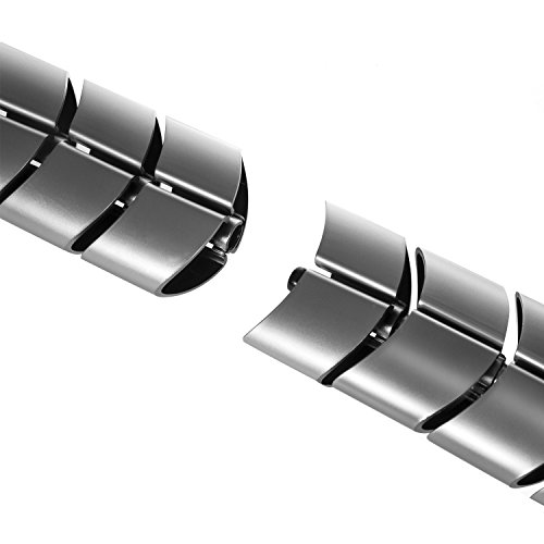 Maclean Brackets MC-768 Kabelschlauch 75cm Silber kürzbar