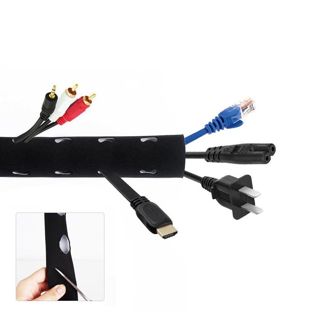 Maclean MCTV-672 Kabelschlauch 200x11 cm Neopren Schwarz