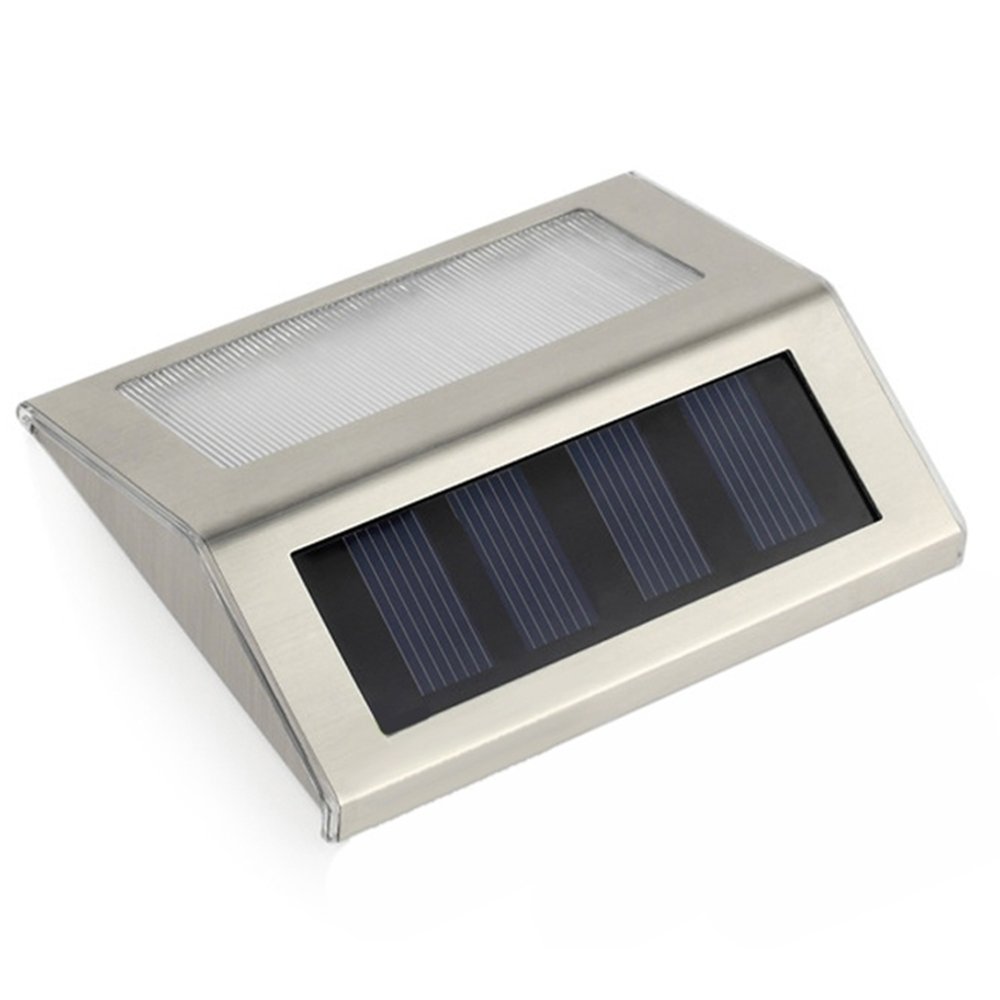 Maclean Energy MCE119 Solarlampe LED Edelstahl 2 LEDs