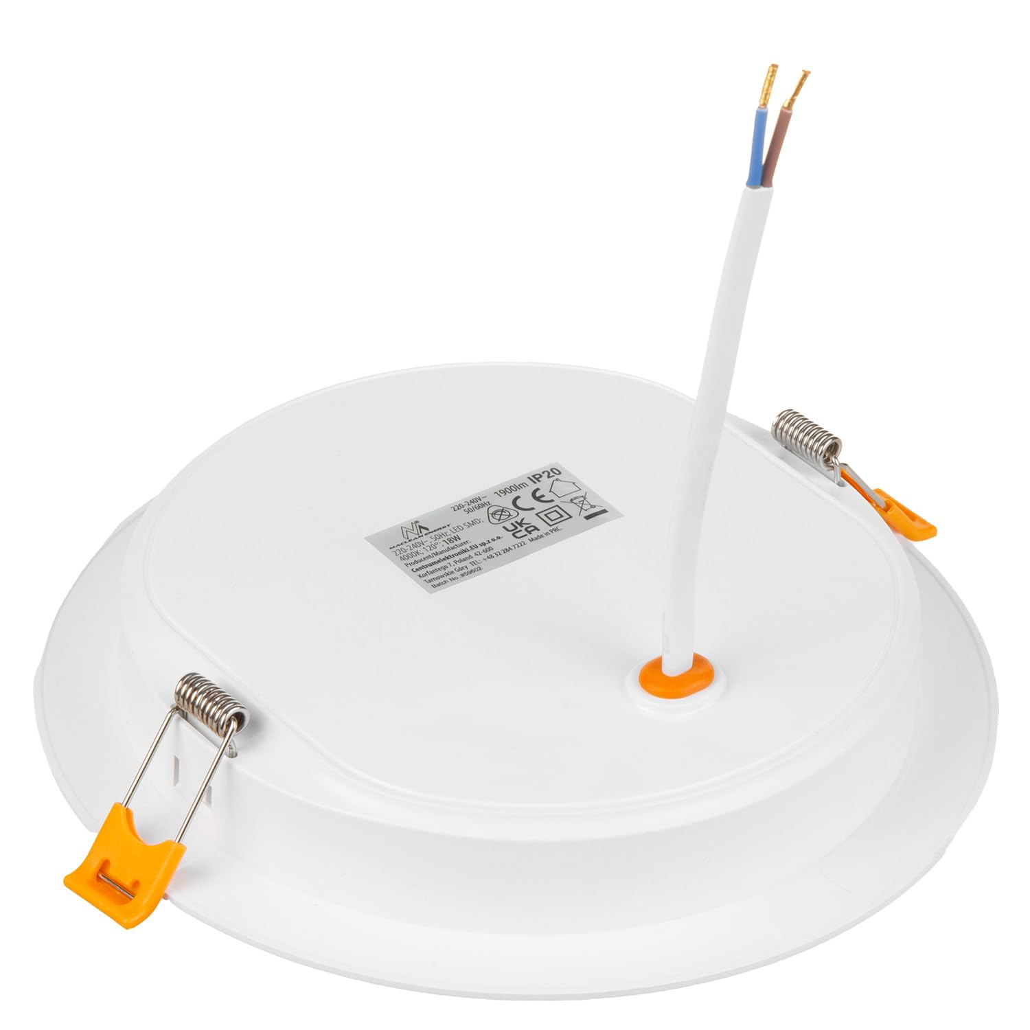 Maclean MCE372+MCE377 LED-Panel Einbaustrahler 18W Rund 4000K