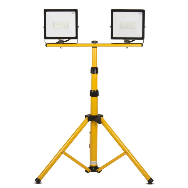 Maclean Energy MCE583 Baustrahlerstativ 62-150cm mit 2x50W