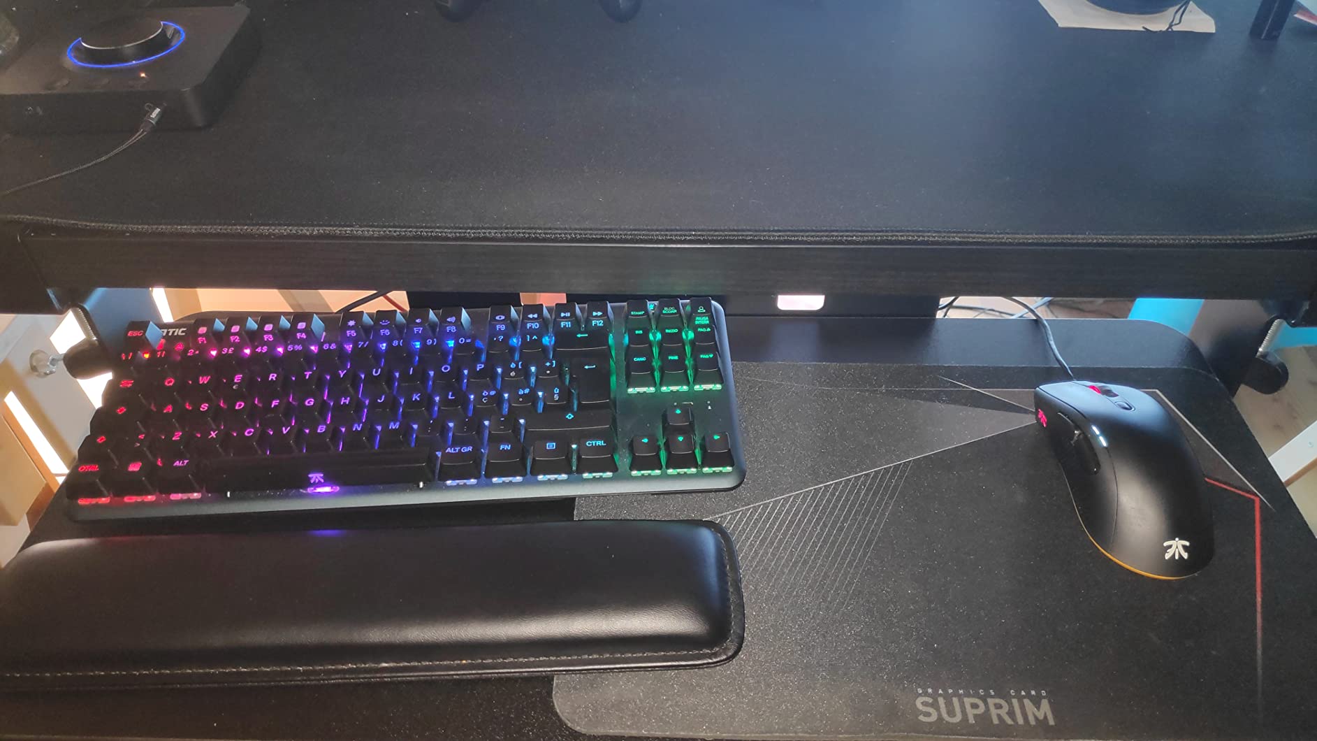 Maclean Tastaturhalterung Tastaturauszug Klemmmontage