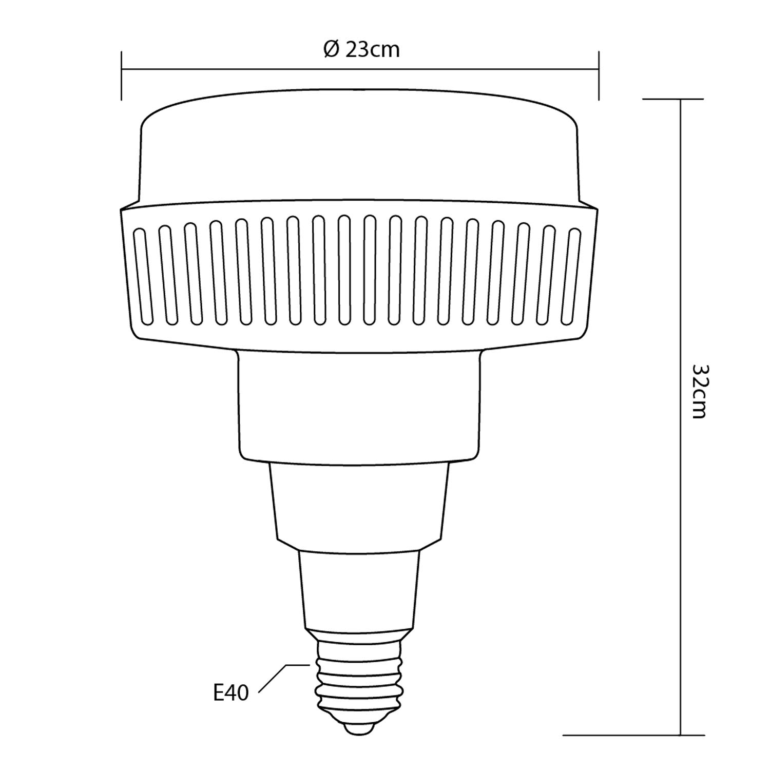 Maclean Energy MCE260 LED-Lampe E40 120W 12000lm kaltweiß
