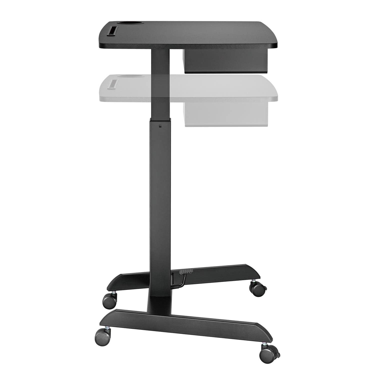Maclean MC-903 Laptoptisch höhenverstellbar Rollen Schwarz 8kg