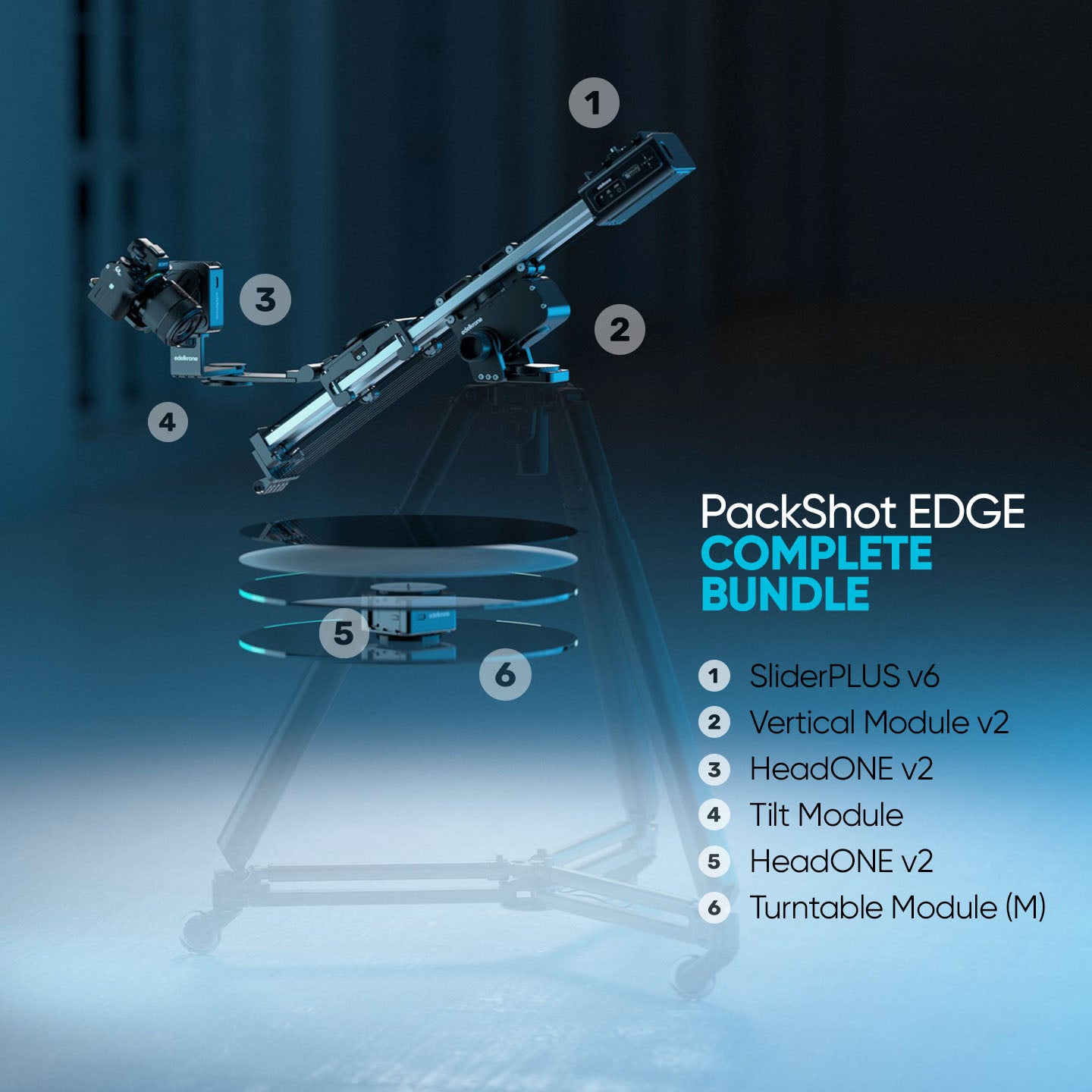 Edelkrone PackShot EDGE Bundle Slider Complete motorisiert