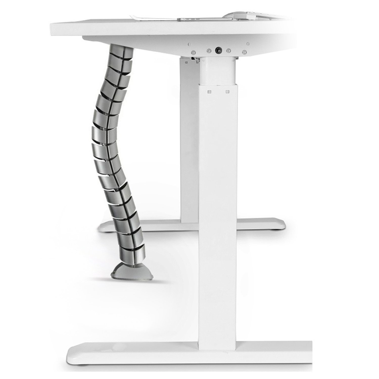 Maclean Brackets MC-768 Kabelschlauch 75cm Silber kürzbar