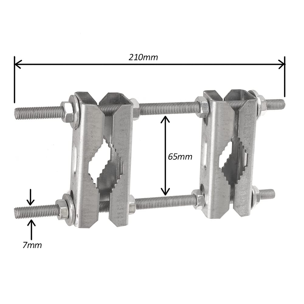 Maclean MCTV-922 Mastschellen Set 65mm verzinkt Doppel