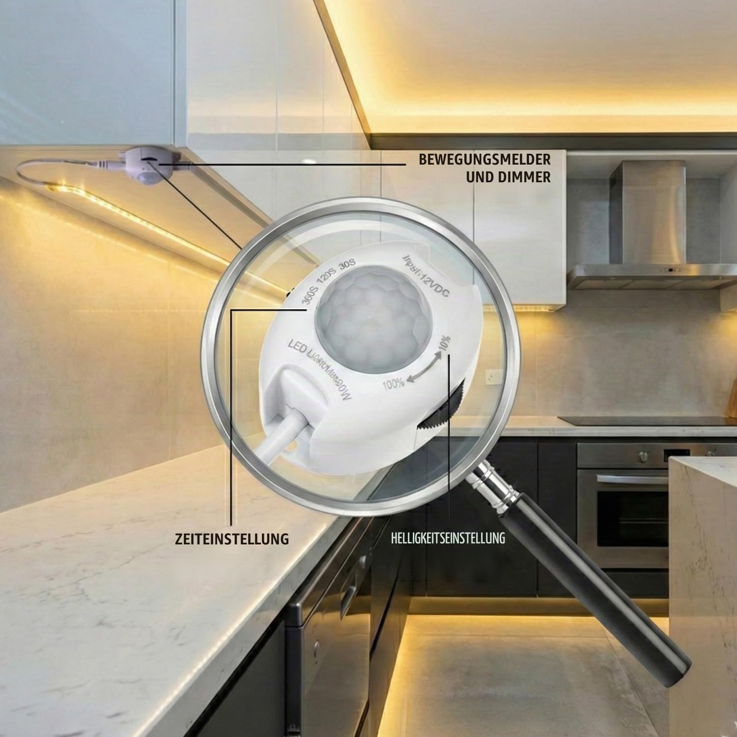 Maclean Energy Bewegungsmelder LED 120° 10m dimmbar