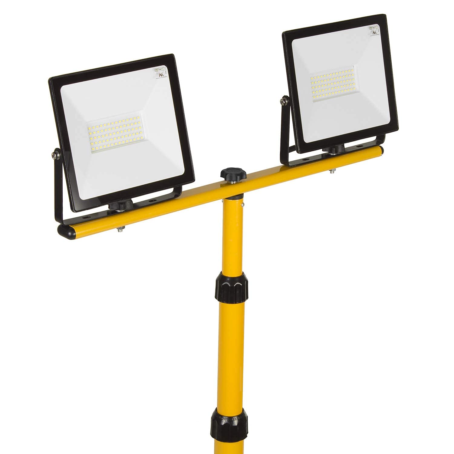 Maclean Energy MCE583 Baustrahlerstativ 62-150cm mit 2x50W