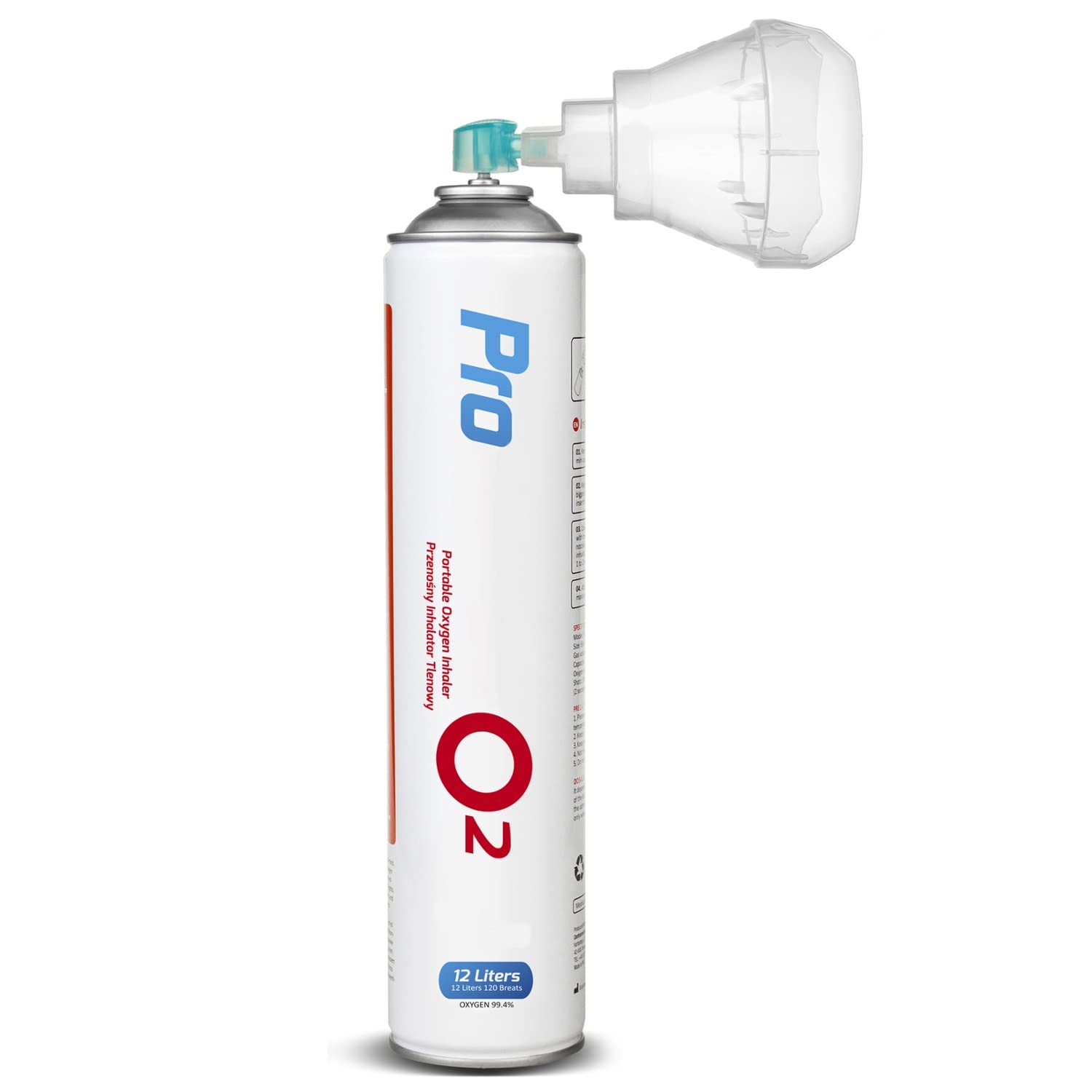 Maclean Energy PR-994 Sauerstoffdose 2x12L 99,4% 2er Pack