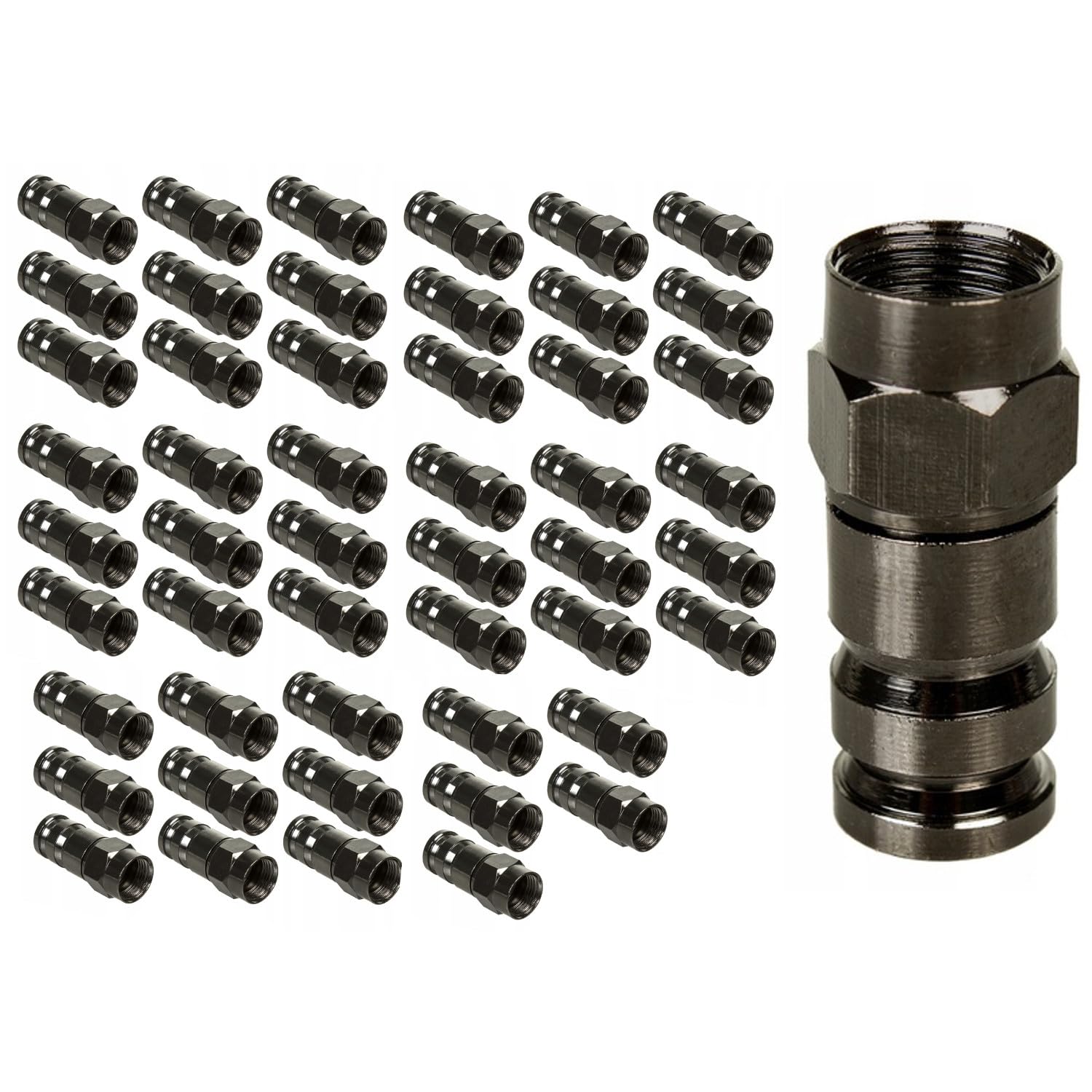 Maclean MCTV-903 F-Stecker SAT 6,8mm Schwarz 1 Stück