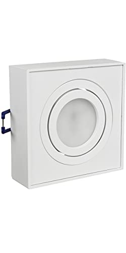 Maclean Energy MCE464W Einbaustrahler GU10 eckig weiß 7W warmweiß