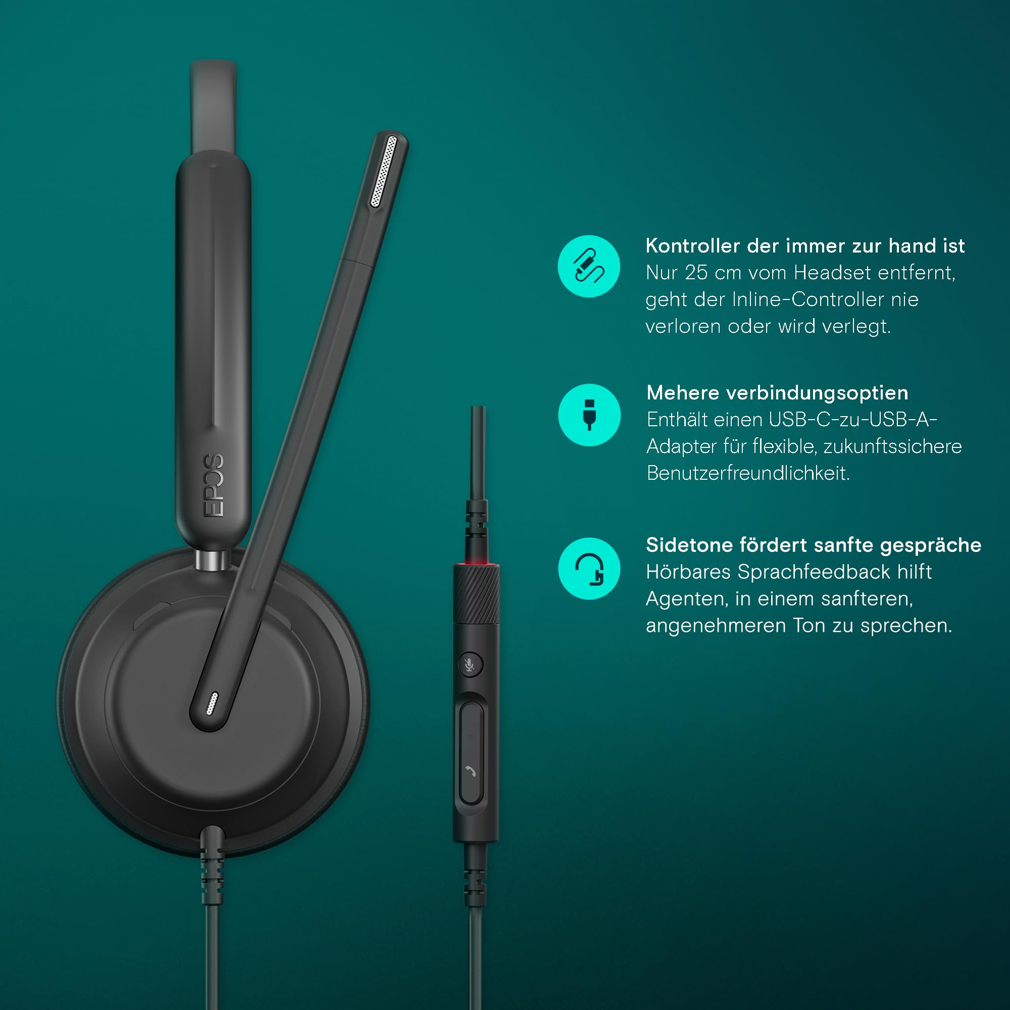 EPOS IMPACT 730 Headset Mono USB-C Noise-Cancelling