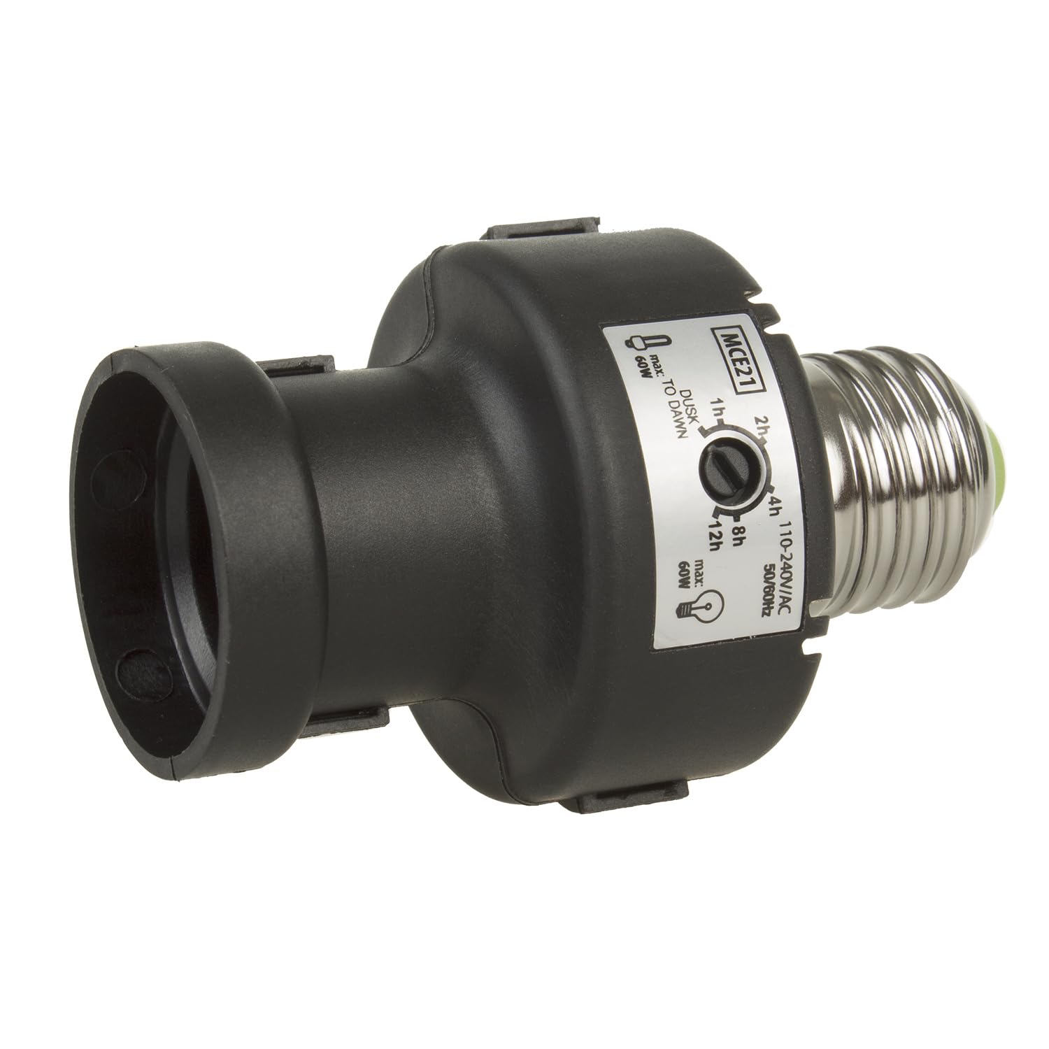 Maclean MCE21B E27 Lampenfassung Dämmerungssensor Timer