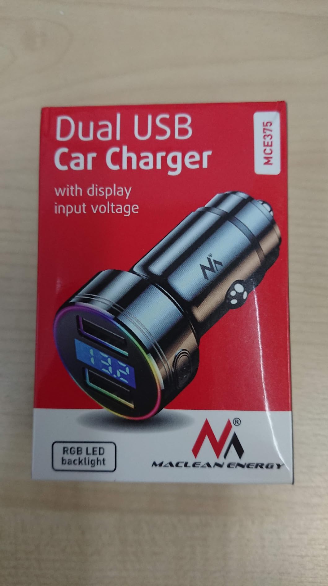Maclean Energy MCE375 USB Autoladegerät QC 3.0 2-fach