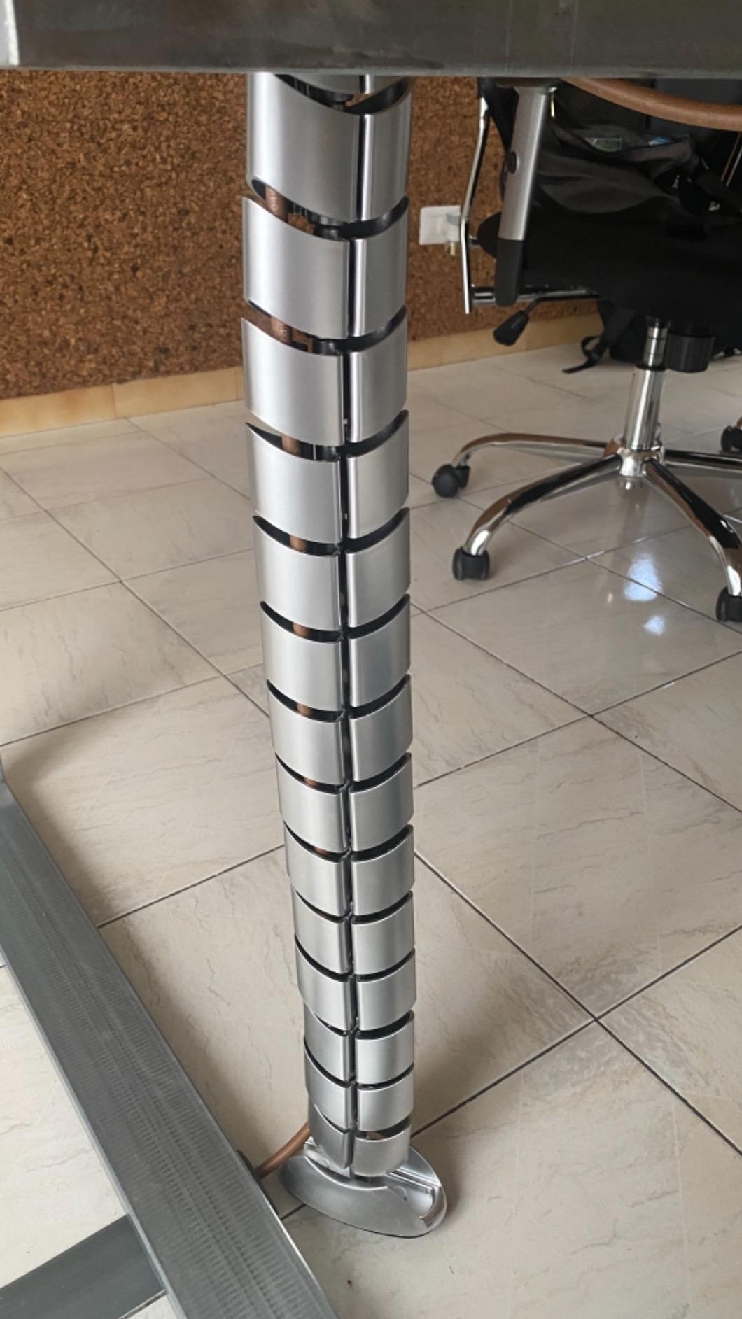 Maclean Brackets MC-768 Kabelschlauch 75cm Silber kürzbar