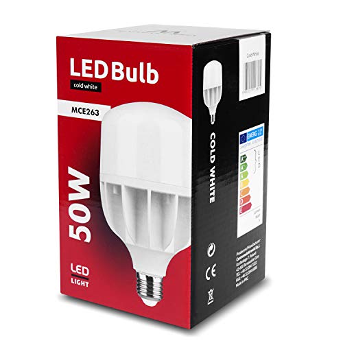 Maclean Energy MCE263 CW LED Glühbirne E27 50W kaltweiß