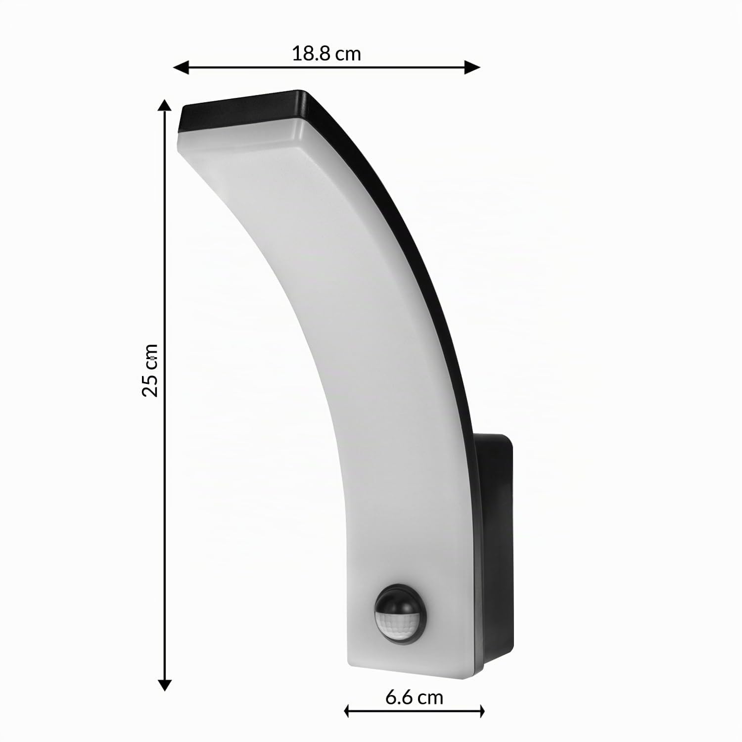 Maclean Energy MCE512 LED-Wandleuchte 20W schwarz IP65
