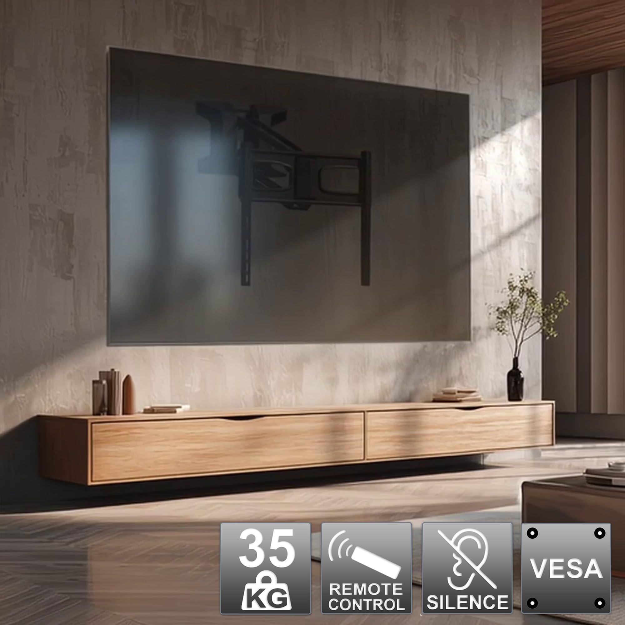 Maclean MC-891 TV Wandhalterung elektrisch 37-70" 35 kg