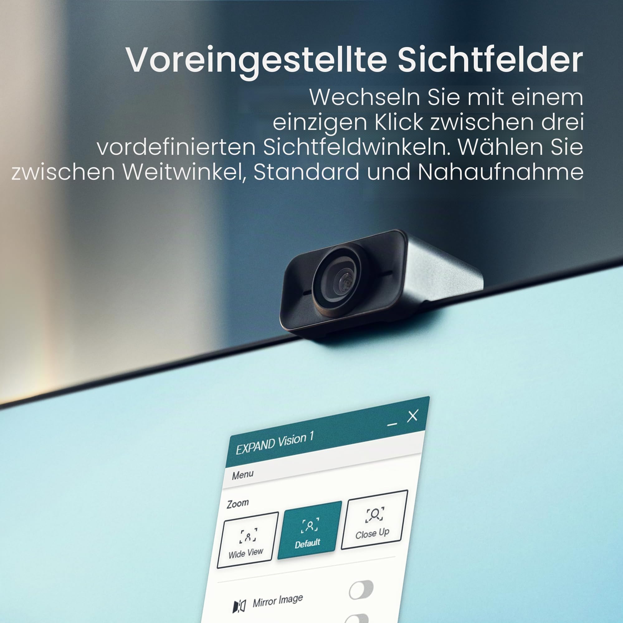 EPOS EXPAND Vision 1 Webcam 4K USB Teams Zoom