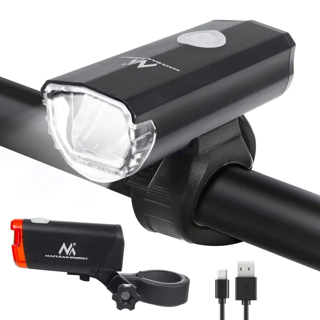 Maclean Energy MCE312 Fahrradlicht Set LED StVZO 30 Lux