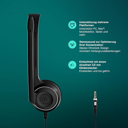 EPOS PC5 Chat Headset On-Ear 3,5mm Geräuschunterdrückung
