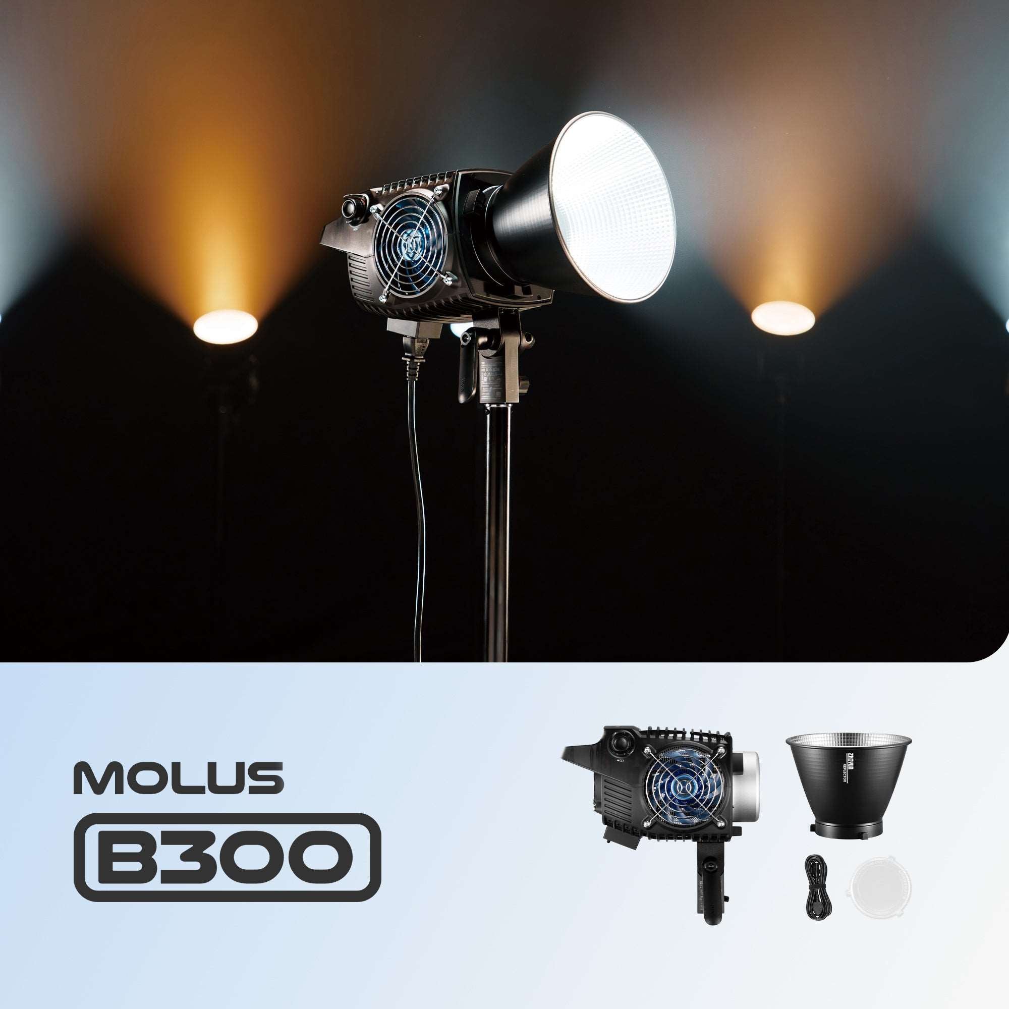 Zhiyun MOLUS B300 300W Videoleuchte Bi-Color EU Bowens