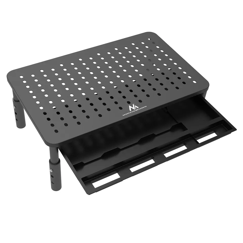 Maclean MC-946 Monitorständer mit Schublade 20 kg