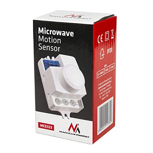Maclean Energy MCE323 Bewegungssensor Mikrowelle 360 Grad IP20