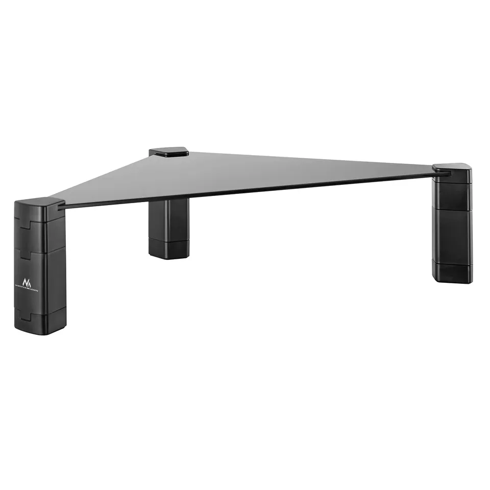 Maclean MC-935 Monitorständer Glas Höhenverstellbar 20 kg