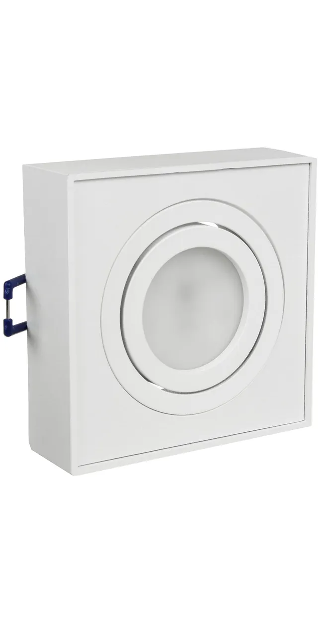 Maclean Energy MCE464W Einbaustrahler GU10 eckig weiß 7W warmweiß