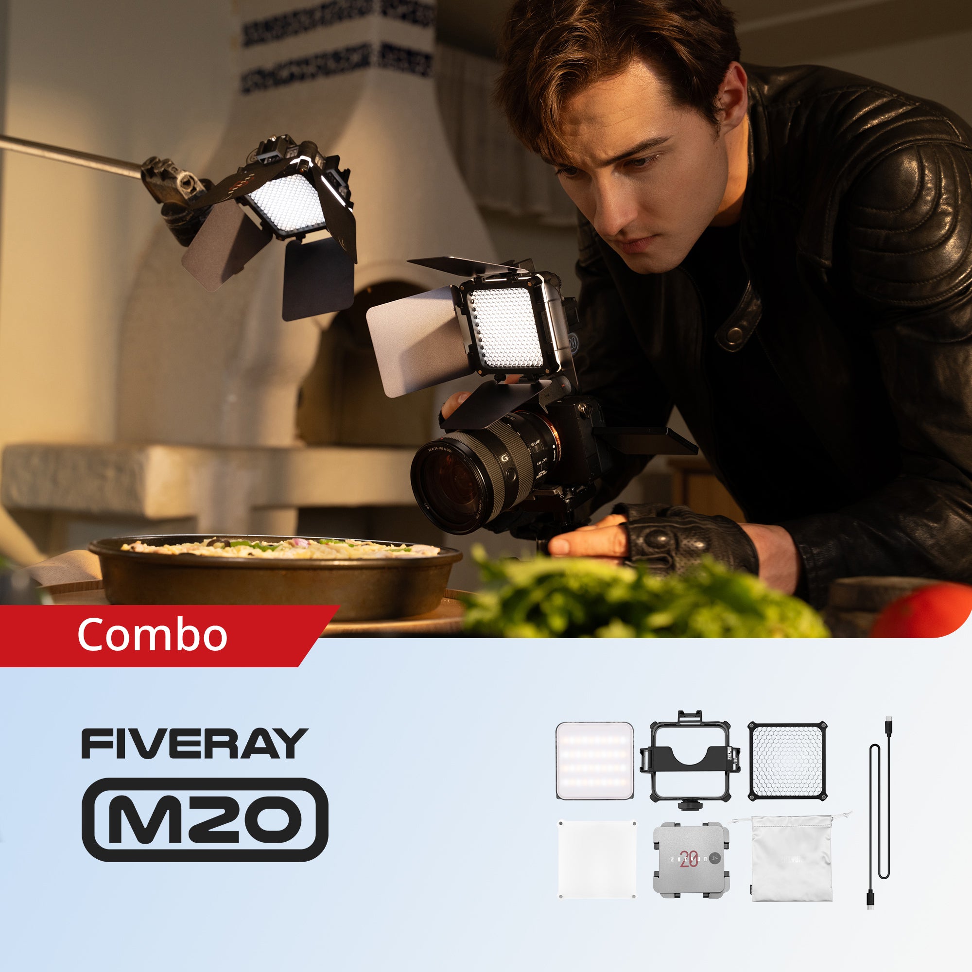Zhiyun Fiveray M20 Combo Videoleuchte 20W Bi-Color Gebraucht