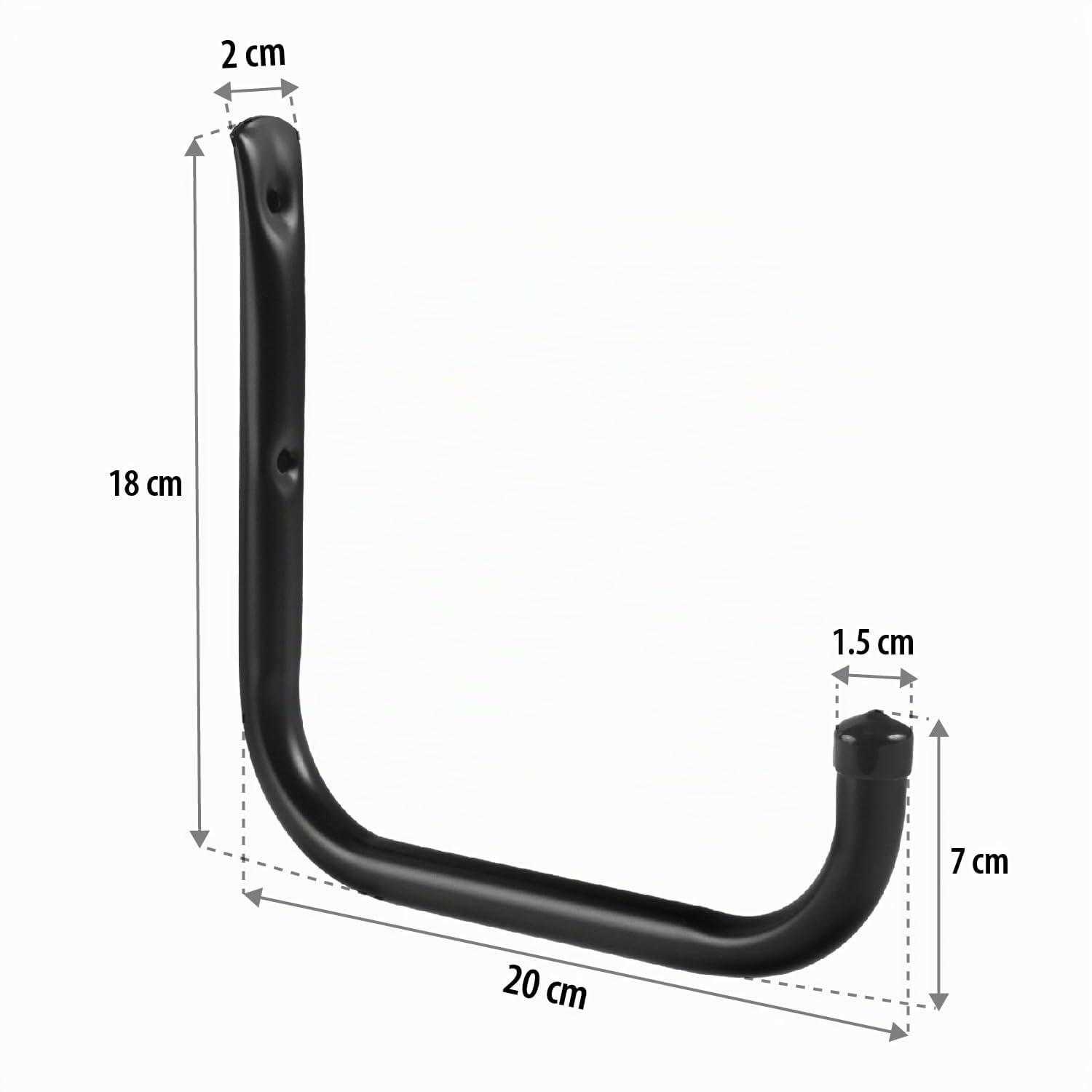 Maclean Wandhalterung 2er Set 18x20 cm Stahl Reifen Fahrrad 22 kg
