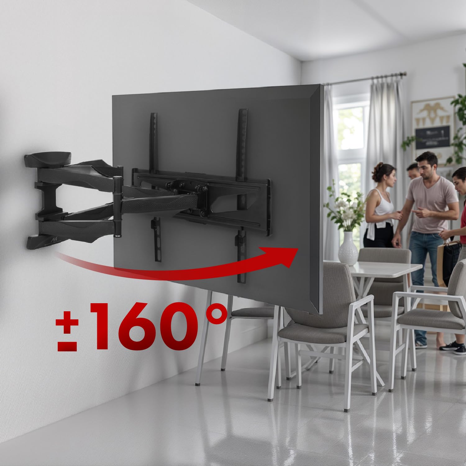 Maclean Brackets TV-Wandhalterung 26-70 Zoll schwenkbar 45 kg