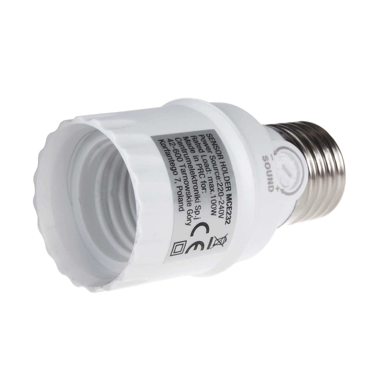 Maclean Energy MCE232 Lampenfassung E27 Geräuschsensor 360°