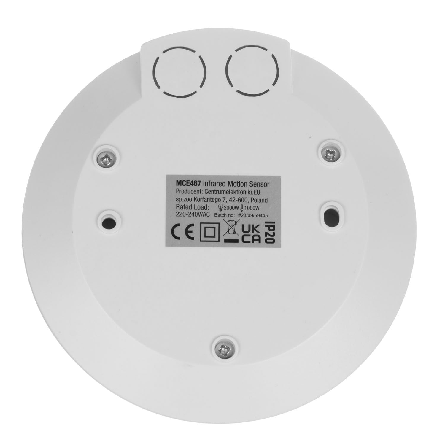 Maclean Energy MCE467 PIR Bewegungsmelder 360° 8m Fernbedienung