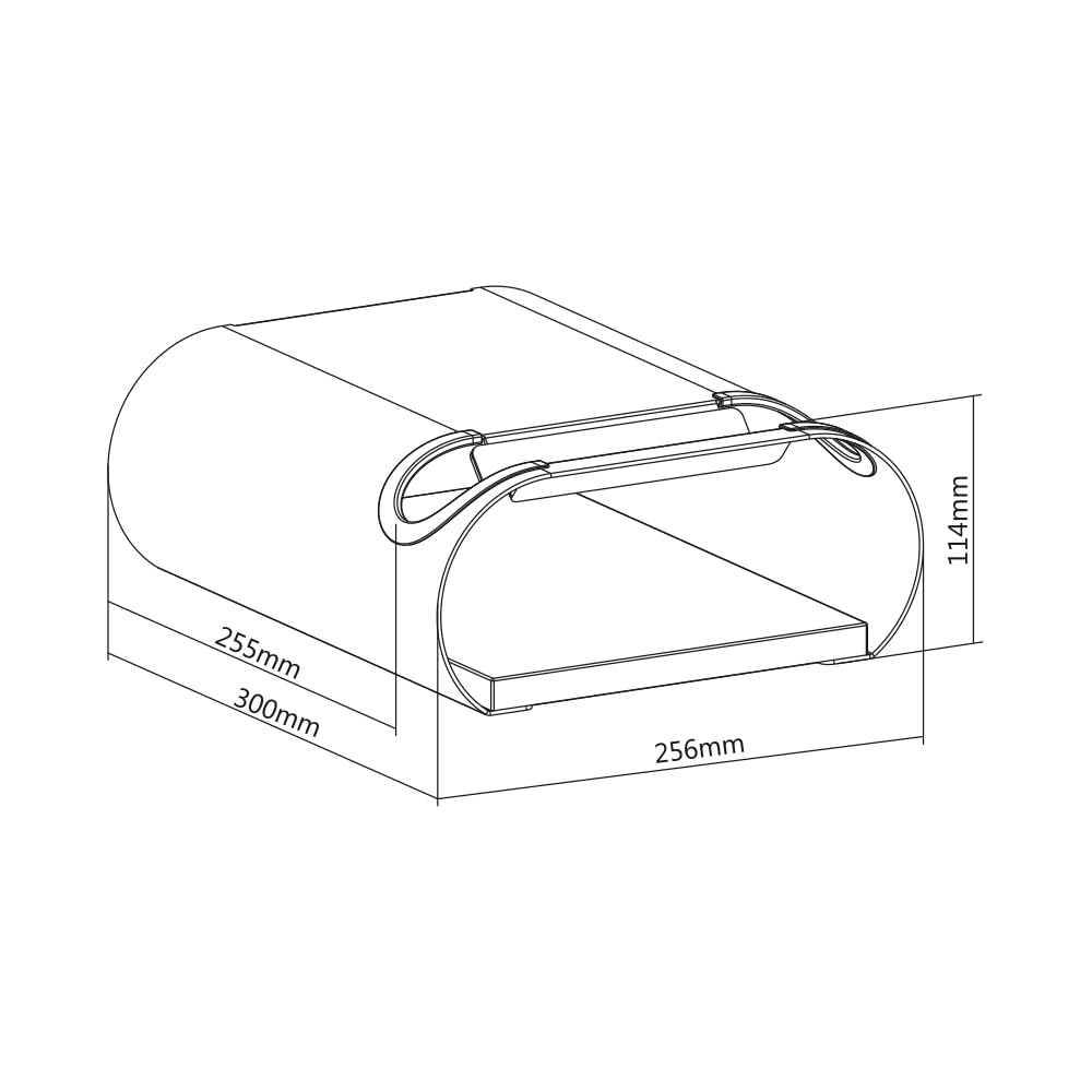 Maclean MC-466 Fahrrad-Wandhalterung 25kg Holzablage
