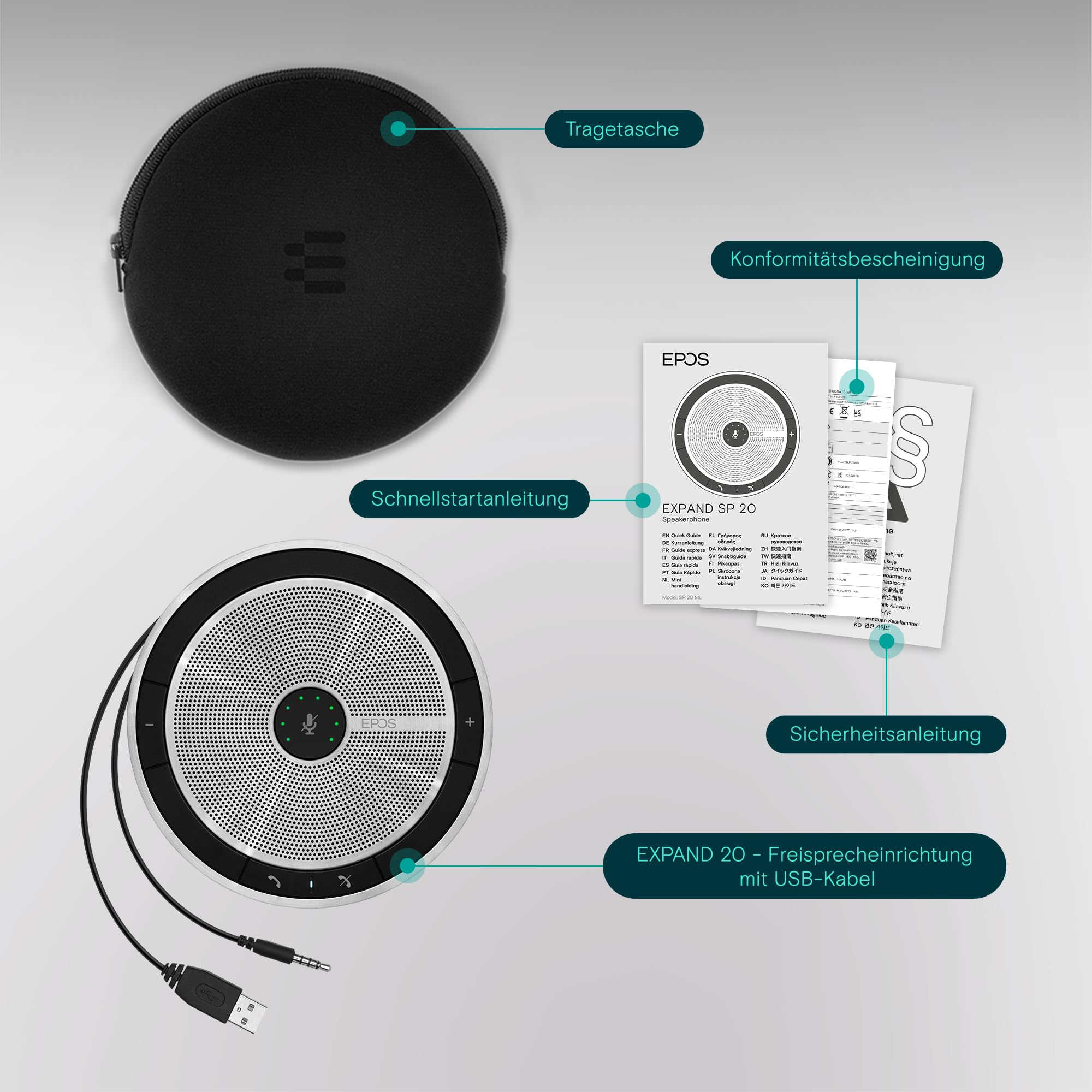 EPOS Sennheiser EXPAND SP 20 ML Speakerphone Modern minimalistisch