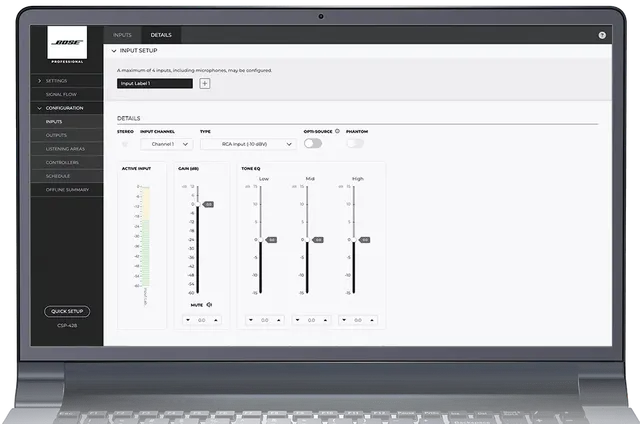 Bose Professional Configuration Utility Konfigurationssoftware